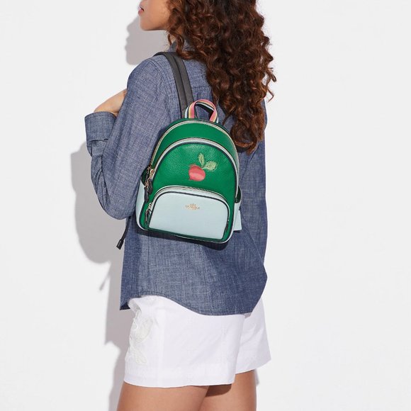 🌺 Coach Mini Court Backpack With Radish ❤️ - Picture 5 of 13